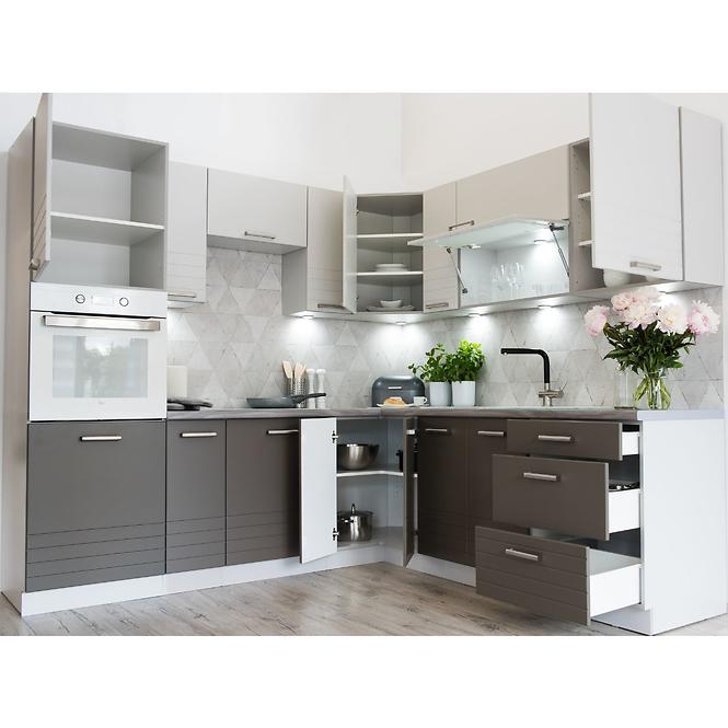 Küchenschrank Paula Grau D60 Zl F1 /P Bb