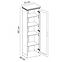Schrank Royal 57cm Kiefer Nord/ Dub, S1D,2