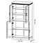 Vitrine Royal 87cm Kiefer Nord/Eiche, W4D,2