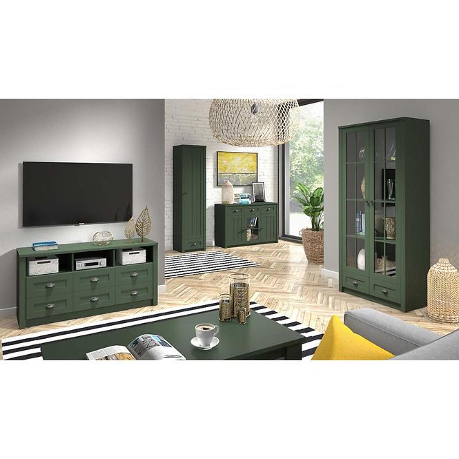 Vitrine Prowansja 130cm Green, W2D