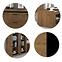 Schrank Baltica 92cm Eiche Lefkas + Schwarz,3