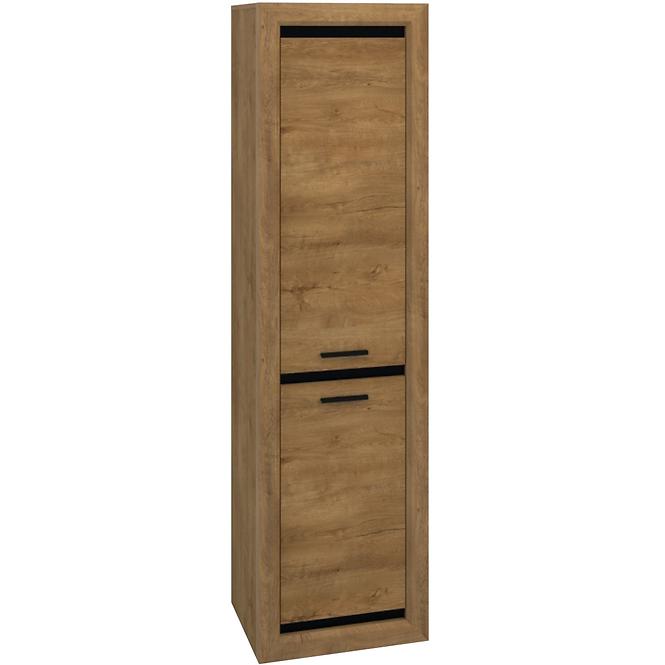 Schrank Baltica 55cm Eiche Lefkas + Schwarz