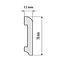 Sockelleiste LPC-11-148 Gebürstetes Silber,2