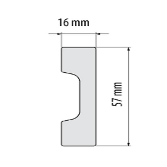 Sockelleiste LPC-27-101 Weiss Matt