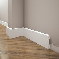 Sockelleiste LPC-27-T101 Weisser Satin