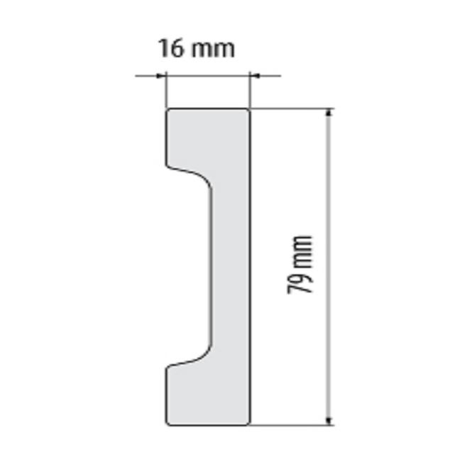 Sockelleiste LPC-28-101 Weiss Matt