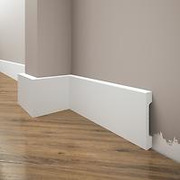 Sockelleiste LPC-28-T101 Weisser Satin