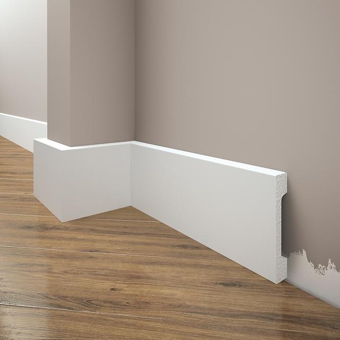 Sockelleiste LPC-28-T101 Weisser Satin