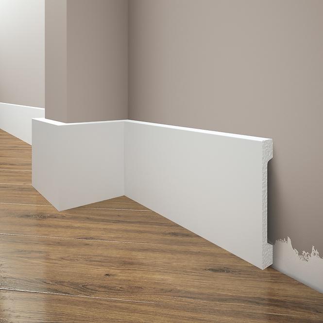 Sockelleiste LPC-29-T101 Weisser Satin