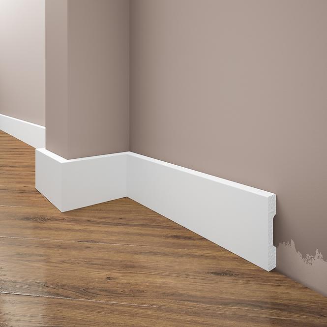 Sockelleiste LPC-36-T101 Weisser Satin