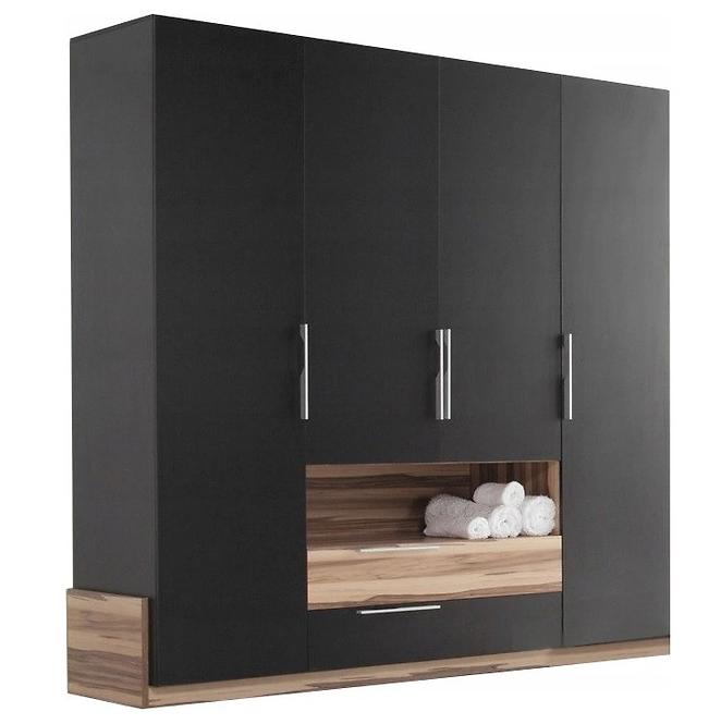 Schrank Morena 210cm Schwarz/Baltimore