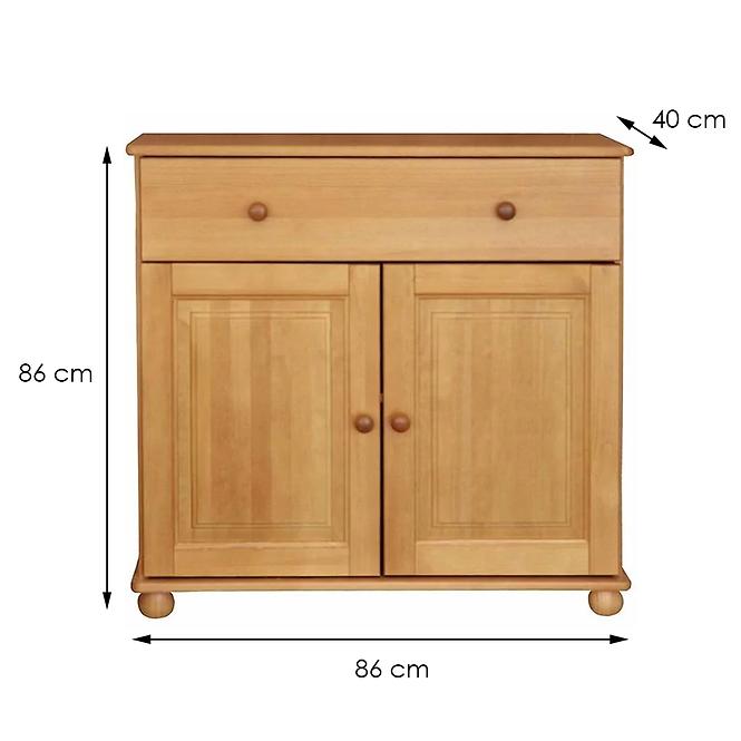 Kommode 90cm Erle