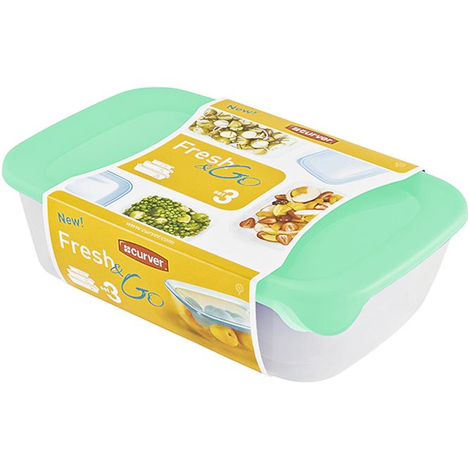Set mit Boxen für Lebensmittel fresh&go 2l+1l+0,5l 242884
