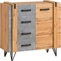 Kommode Lofter 90cm Eiche Wot/Beton Mill