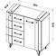 Kommode Lofter 90cm Eiche Wot/Beton Mill,2
