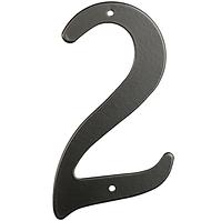 Aluminium Nummer 2d schwarz rn.105hr.2.AL.c          