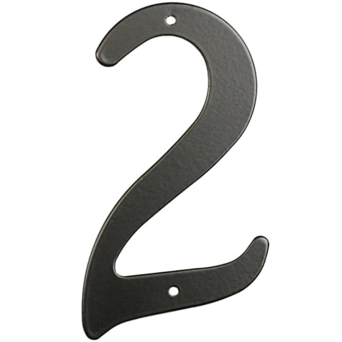Aluminium Nummer 2d schwarz rn.105hr.2.AL.c          