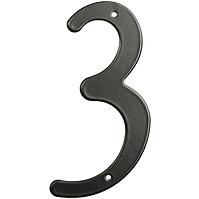Aluminium Nummer 2d schwarz rn.105hr.3.AL.c            