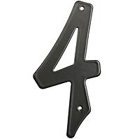 Aluminium Nummer 2d schwarz rn.105hr.4.AL.c          
