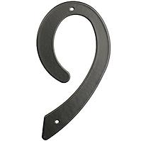 Aluminium Nummer 2d schwarz rn.105hr.9.AL.c  