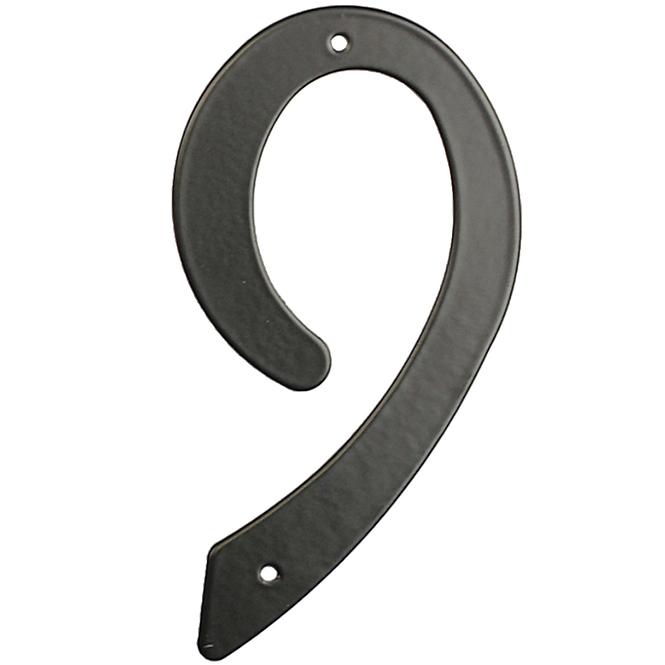 Aluminium Nummer 2d schwarz rn.105hr.9.AL.c  