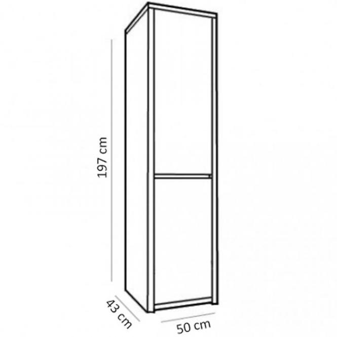 Schrank Montana 50cm Eiche Lefkas, S1D