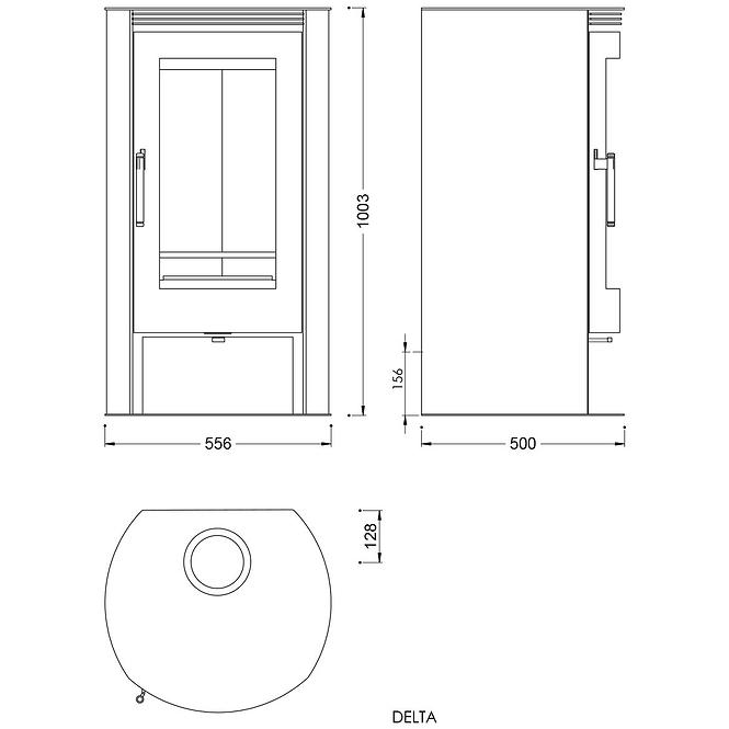 Kaminofen Delta 8 KW Eco Design
