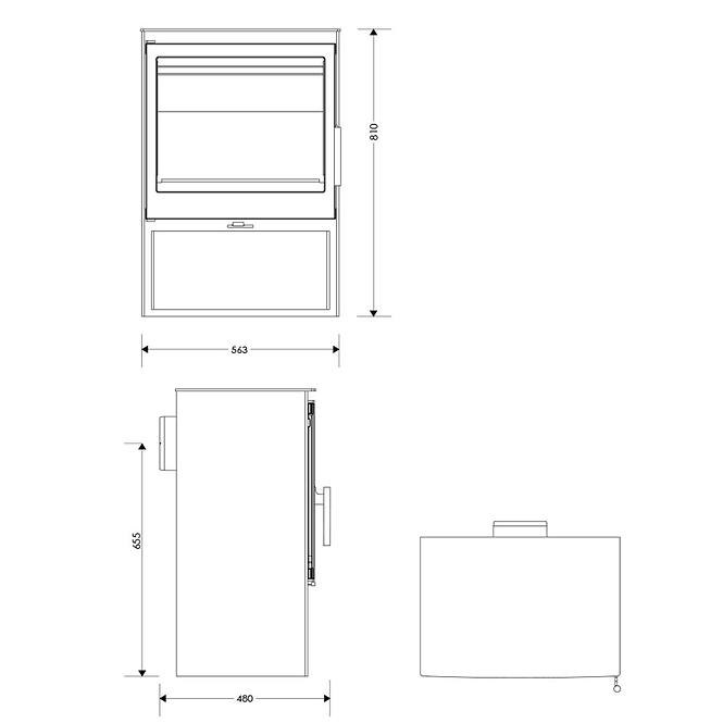 Kaminofen Bondoufle 7,1 KW Eco Design