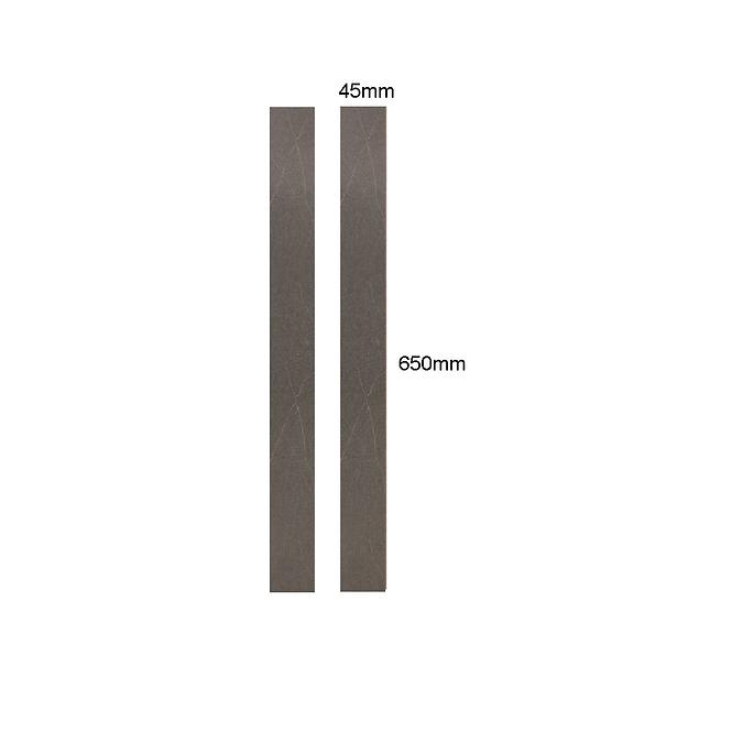 Kante mit Kleber 37984 Anthrazit 650x45x0,8mm 2St.