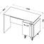 Schreibtisch Lofter 80cm Eiche Wotan/Beton Mill,3