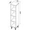 Regal Lofter 35cm  Eiche Wot/Beton Mill,2