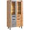 Vitrine Lofter 90cm Eiche Wotan/Beton Mill