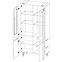 Vitrine Lofter 90cm Eiche Wotan/Beton Mill,3