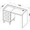 Schreibtisch Werso 85cm Eiche Riviera/Weiß Bryl/Antrac,2