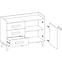 Kommode Werso 120cm Eiche Riviera/Wiess Bryl/Antrac,3