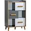 Regal Werso 90cm Eiche Riviera/Wiess Bryl/Antrac