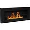 Bio Kamin 900x400 Box Schwarz strukturell mit Glas,2
