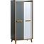 Schrank Werso 90cm Eiche Riviera/Wiess Bryl/Antrac