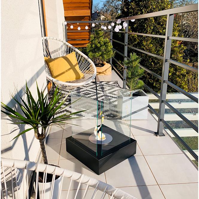 Bio Kamin Sunset Garden Schwarz strukturell
