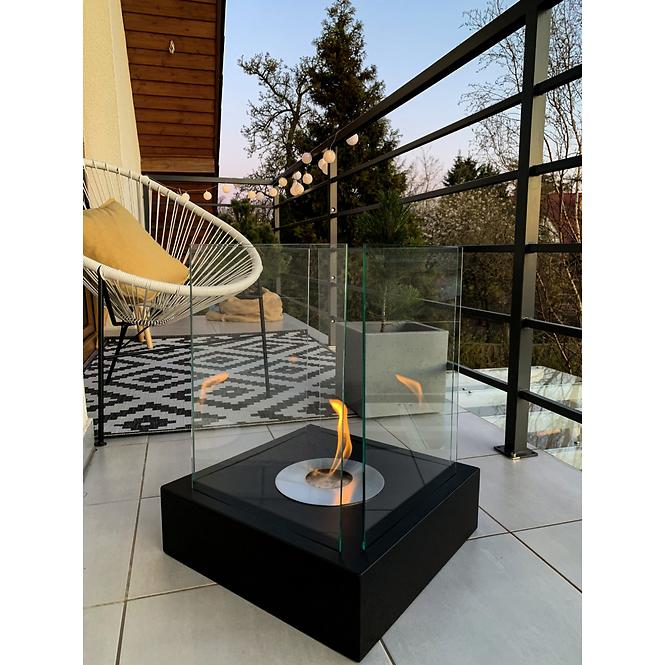 Bio Kamin Sunset Garden Schwarz strukturell