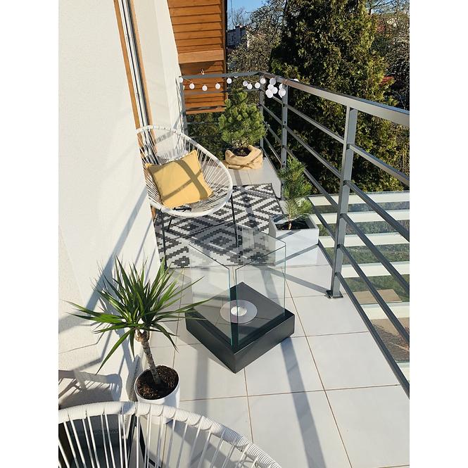 Bio Kamin Sunset Garden Schwarz strukturell