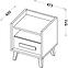 Nachttisch Werso 48cm Eiche Riviera/Wiess Bryl/Antrac,2