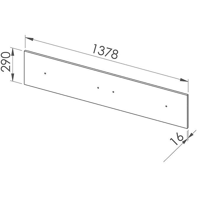 Regal Drop 138cm Buche Fjord/Grau