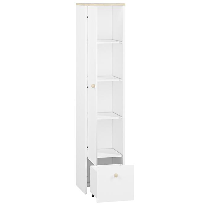Schrank Elmo 43cm Weiß/Buche Fjord