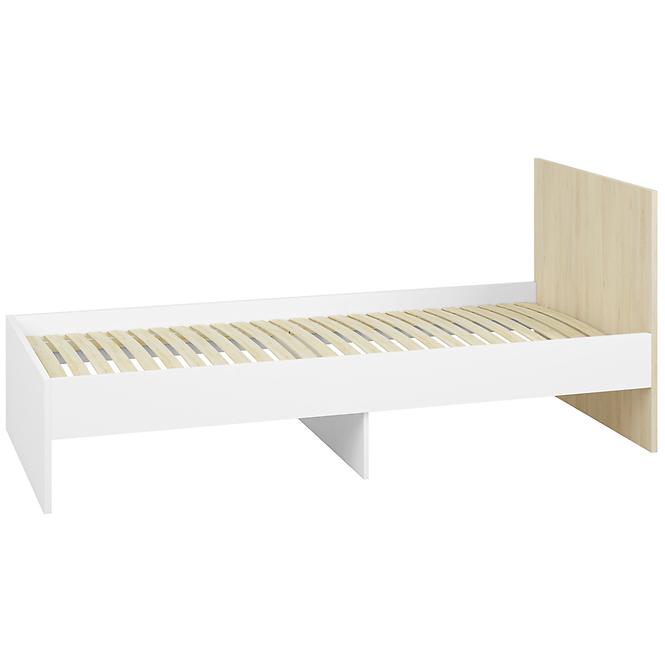 Bett Elmo 90cm Weiß/Buche Fjord