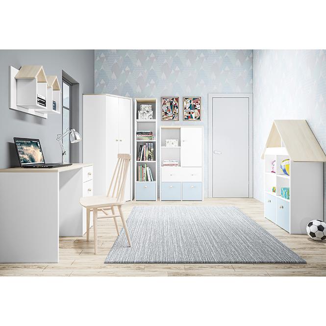 Bett Elmo 90cm Weiß/Buche Fjord