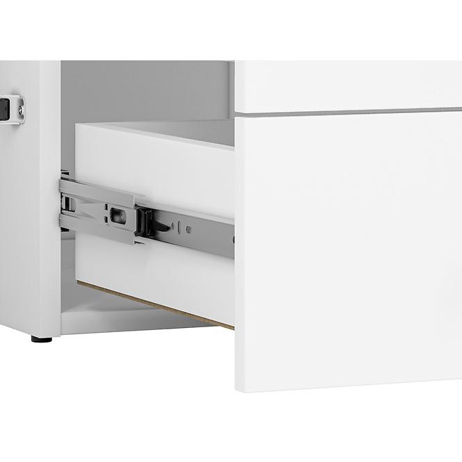 Schrank Elmo 80cm Weiß/Buche Fjord