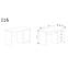 Schreibtisch Indianapolis 120cm Asche Dunkel,3