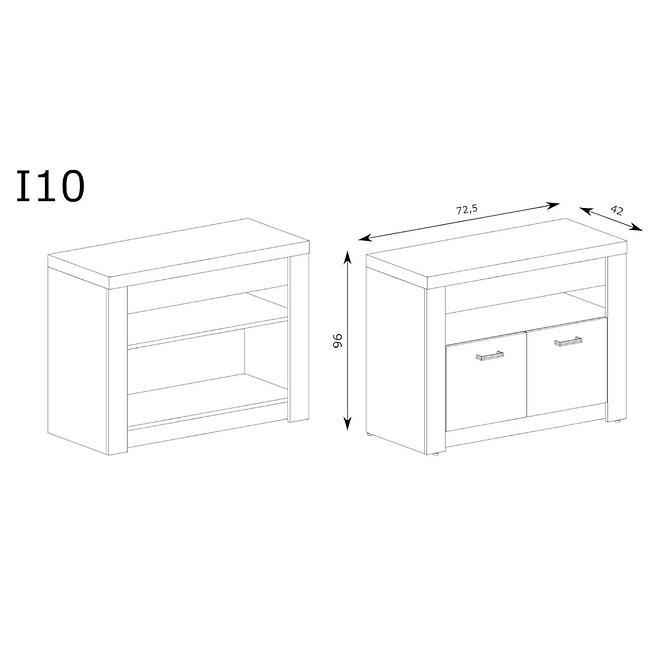 Tv Tisch Indianapolis 137cm Asche