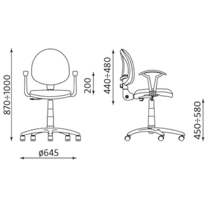 Drehstuhl Fado White M-38
